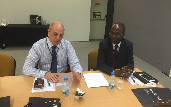 Prof David Mellor (GCBI Chair), and Dr Cosmas Zavazava, Chief, Projects support and Knowledge Management, BDT Prof David Mellor (GCBI Chair), and Dr Cosmas Zavazava, Chief, Projects support and Knowledge Management, BDT