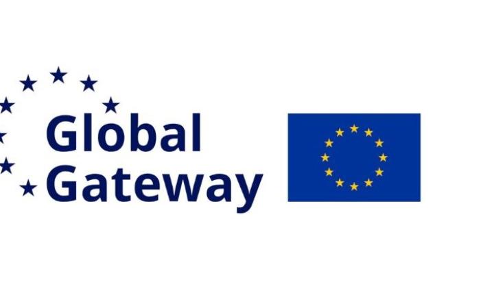 Global Gateway and EU flag